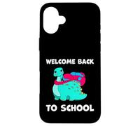 Bienvenue à l'école Dinosaure stégosaure professeurs de biologie Coque pour iPhone 16 Plus