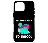 Bienvenue à l'école Dinosaure stégosaure professeurs de biologie Coque pour iPhone 16 Pro Max