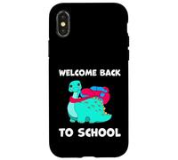 Bienvenue à l'école Dinosaure stégosaure professeurs de biologie Coque pour iPhone X/XS