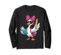 Bienvenue à l'école Mignon canard préscolaire enseignants élèves Manche Longue