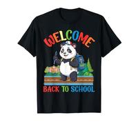 Bienvenue à l'école Mignon Panda étudiant garçons Filles Enfants T-Shirt