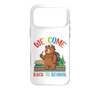 Bienvenue à l'école Ours Mignon pour étudiant garçons Filles Enfants Coque pour iPhone 17 Pro Max
