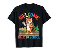 Bienvenue à l'école Tigre Mignon Étudiant Garçons Filles Enfants T-Shirt