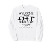 Bienvenue à My Cult Bridal Party Funny Bridesmaid Squad Sweatshirt