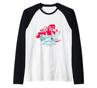 Bienvenue à New York Aventure Urbaine Vintage Manche Raglan
