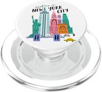 Bienvenue à New York City Skyline Art PopSockets PopGrip pour MagSafe