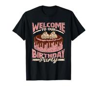 Bienvenue À Notre Fête D'anniversaire Jumeaux Jumelles T-Shirt
