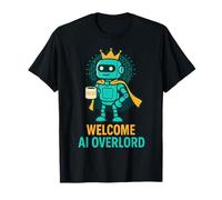 Bienvenue AI Overlord Irony Meme pour Les Professionnels de la Technologie, Les Geeks et Les développeurs T-Shirt
