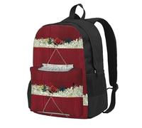 Bienvenue amis NoëlSac à dos d'école Sac de voyage pour hommes femmes Sac à dos universitaire avec 15 compartiments pour ordinateur portable