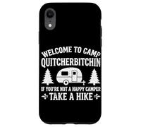 Bienvenue au Camp Quitcherbitchin Take A Hike Funny Camping Coque pour iPhone XR