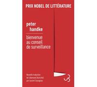 Bienvenue au conseil de surveillance - Peter Handke - Bourgois - broché - Roman