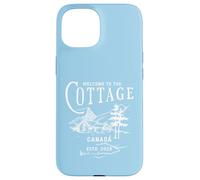 Bienvenue au Cottage Canada Unique Rétro Vintage Coque pour iPhone 15