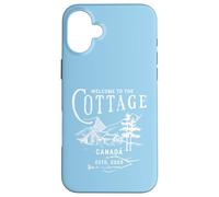 Bienvenue au Cottage Canada Unique Rétro Vintage Coque pour iPhone 16 Plus