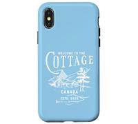 Bienvenue au Cottage Canada Unique Rétro Vintage Coque pour iPhone X/XS