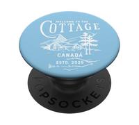 Bienvenue au Cottage Canada Unique Rétro Vintage PopSockets PopGrip Adhésif