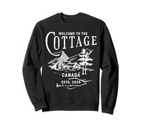 Bienvenue au Cottage Canada Unique Rétro Vintage Sweatshirt