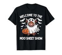 Bienvenue au Moo Sheet Show Funny Cow Ghost T-Shirt