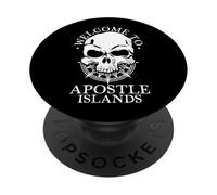 Bienvenue aux îles Apostles PopSockets PopGrip Adhésif