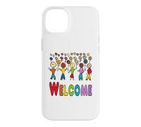Bienvenue aux réfugiés et aux migrants Coque pour iPhone 14 Plus