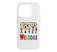 Bienvenue aux réfugiés et aux migrants Coque pour iPhone 14 Pro