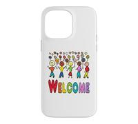 Bienvenue aux réfugiés et aux migrants Coque pour iPhone 14 Pro Max