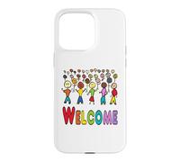 Bienvenue aux réfugiés et aux migrants Coque pour iPhone 15 Pro Max