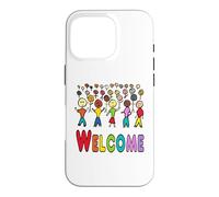 Bienvenue aux réfugiés et aux migrants Coque pour iPhone 16 Pro