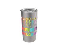 Bienvenue aux réfugiés Gobelet isotherme en acier inoxydable double paroi
