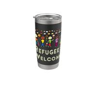 Bienvenue aux réfugiés Gobelet isotherme en acier inoxydable double paroi