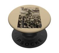 Bienvenue chez America Satire Dark Humor Allégorie Design Vintage PopSockets PopGrip Adhésif