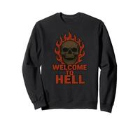 Bienvenue chez Hello Skull Flames Sweatshirt