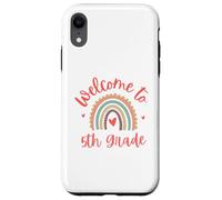 Bienvenue chez le premier jour de la rentrée des enseignants de 5e année Coque pour iPhone XR
