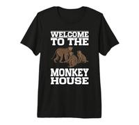 Bienvenue chez Monkey House Monkey T-Shirt Haut de Gamme