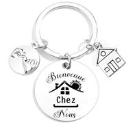 Bienvenue Chez Nous - Porte Clef Cadeau Couple Crémaillère Maison
