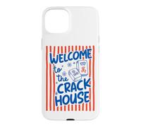Bienvenue chez The Crack House Mahjong Jouant aux Amateurs de Mahjong Coque pour iPhone 15 Plus