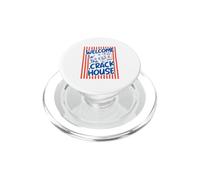 Bienvenue chez The Crack House Mahjong Jouant aux Amateurs de Mahjong PopSockets PopGrip pour MagSafe