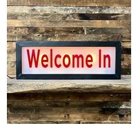 Bienvenue dans la boîte à lumière à néon LED RVB avec panneau d'avertissement dimmable à télécommande et à commande d'APP pour les bibliothèques de cinéma les cafés