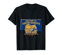 Bienvenue dans Le Dakota du Sud - Art Vintage Aventure T-Shirt