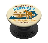 Bienvenue dans Le Kentucky, État des Chevaux PopSockets PopGrip Adhésif