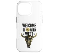 Bienvenue dans Le Logo Wild West Bull Skull Vintage Western Coque pour iPhone 16 Pro