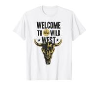 Bienvenue dans Le Logo Wild West Bull Skull Vintage Western T-Shirt