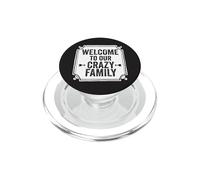 Bienvenue dans Notre Crazy Family in-Laws Adoption Blended MIL SIL PopSockets PopGrip pour MagSafe
