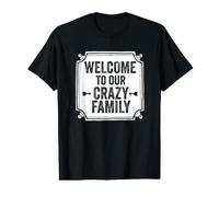 Bienvenue dans Notre Crazy Family in-Laws Adoption Blended MIL SIL T-Shirt Graphique avec Valeur