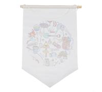 Bienvenue dans notre drapeau de jardin de feu pour décoration extérieure, 30,5 x 45,7 cm, imprimé sur un seul côté sur le thème du camping pour camping-car et camping (C)