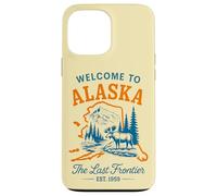 Bienvenue en Alaska Design Vintage Amoureux des Élan Coque pour iPhone 13 Pro Max