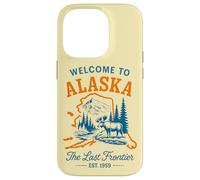 Bienvenue en Alaska Design Vintage Amoureux des Élan Coque pour iPhone 14 Pro