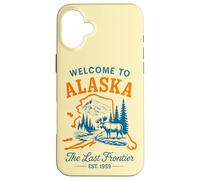 Bienvenue en Alaska Design Vintage Amoureux des Élan Coque pour iPhone 16 Plus