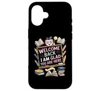 Bienvenue, Je suis Content Que tu sois là Amoureux Coque pour iPhone 16