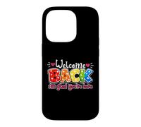 Bienvenue, Je suis Content Que tu sois là, Professeur de Retour à l'école Coque pour iPhone 14 Pro