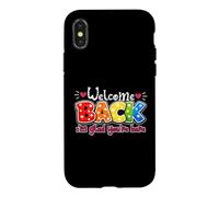 Bienvenue, Je suis Content Que tu sois là, Professeur de Retour à l'école Coque pour iPhone X/XS